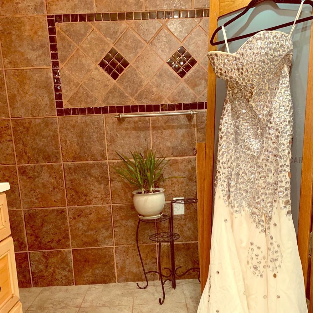Beautiful beaded mermaid evening dress 😍😍😍